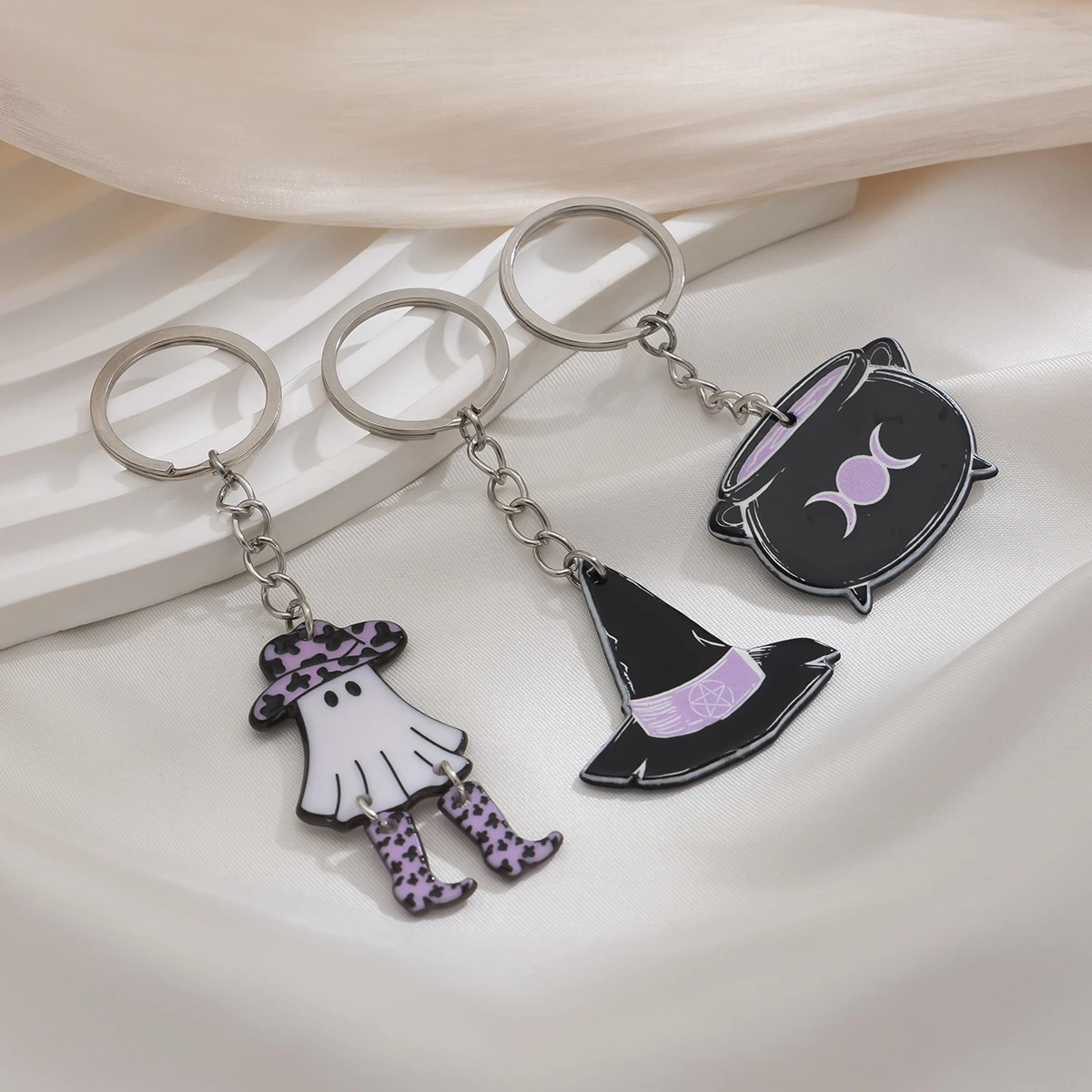 3 шт./комплект женский брелок для ключей в виде шляпы ведьмы