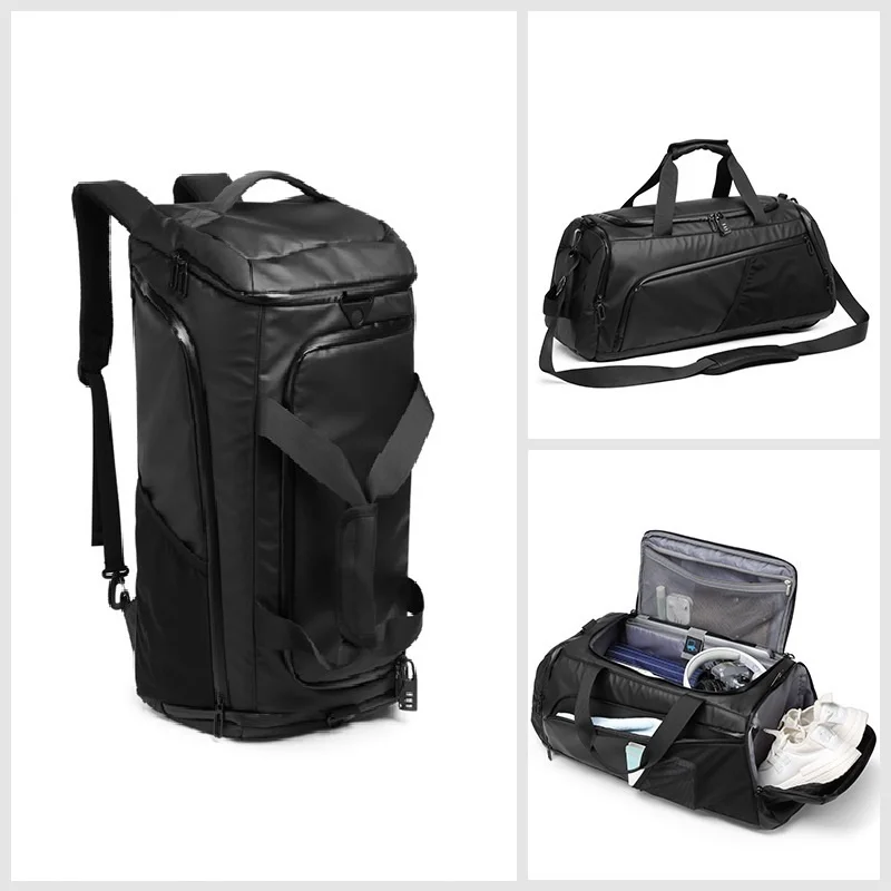 

Men Gym Bag Large Capacity Training Fitness Workout Sports Bag Backpack Dry Wet Yoga Bags Business Travel Bag With Shoes Pouch