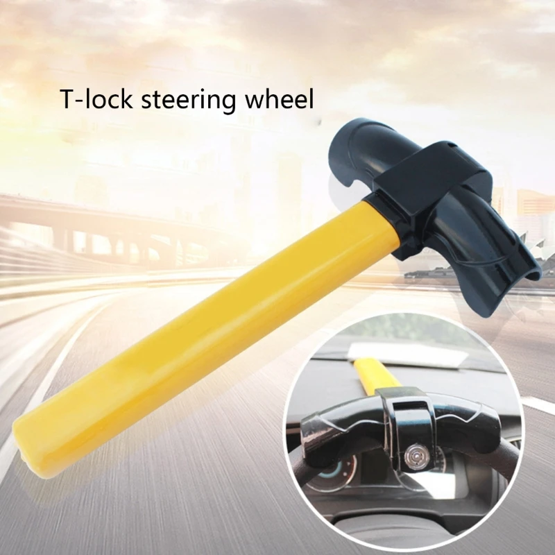 

Heavy Duty Anti Theft Car-Van Steering Wheel Lock Security Tool Rotary Steering Wheel Stainless Lock Self Defense Tools D0UC