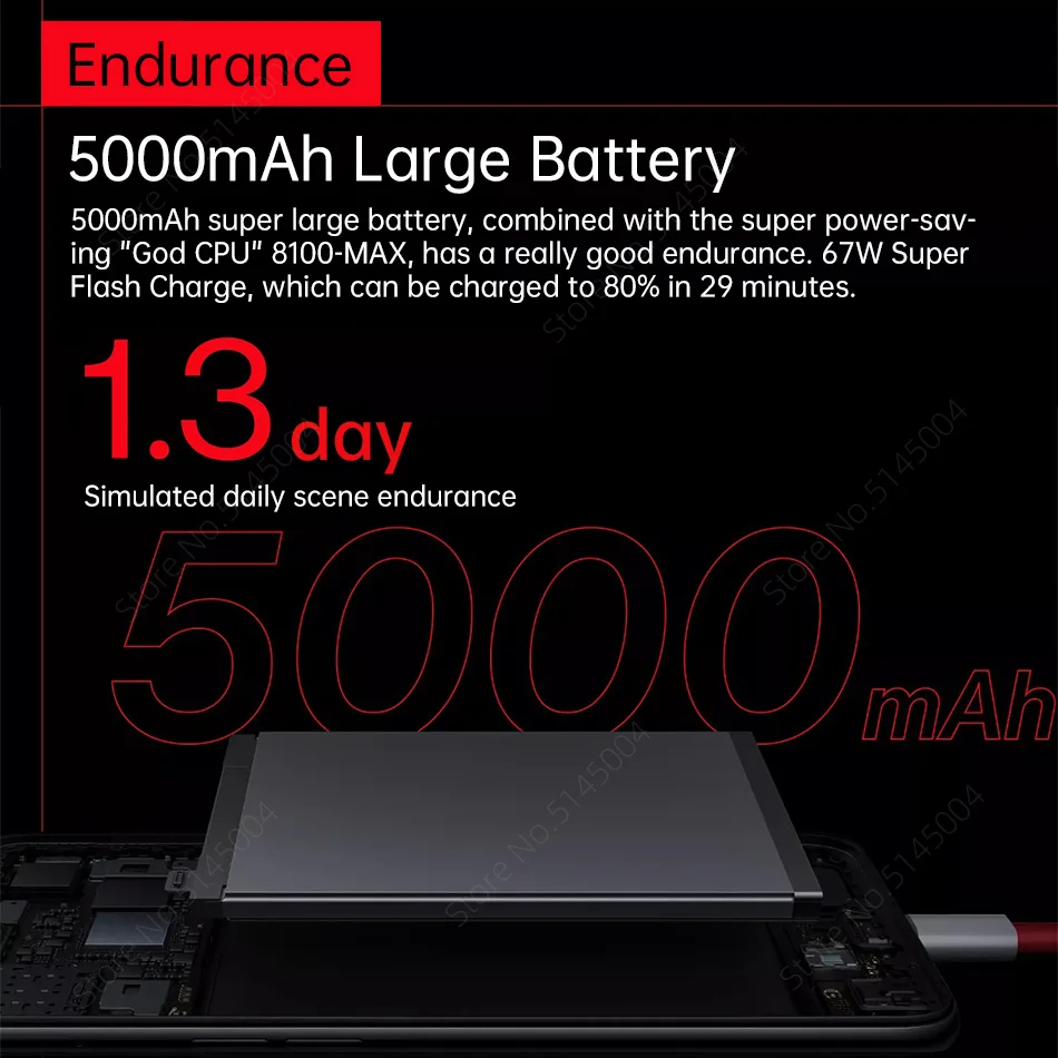 Смартфон OnePlus Ace Racing Edition 5G MTK Dimensity 8100 MAX 6 59 '' экран 120 Гц камера 64 мп аккумулятор