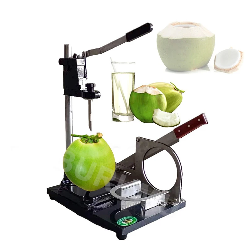 

Fresh Coconut Cutting Tools Stainless Young Coconut Peeled Machine Commercial Green Coconut Cutter