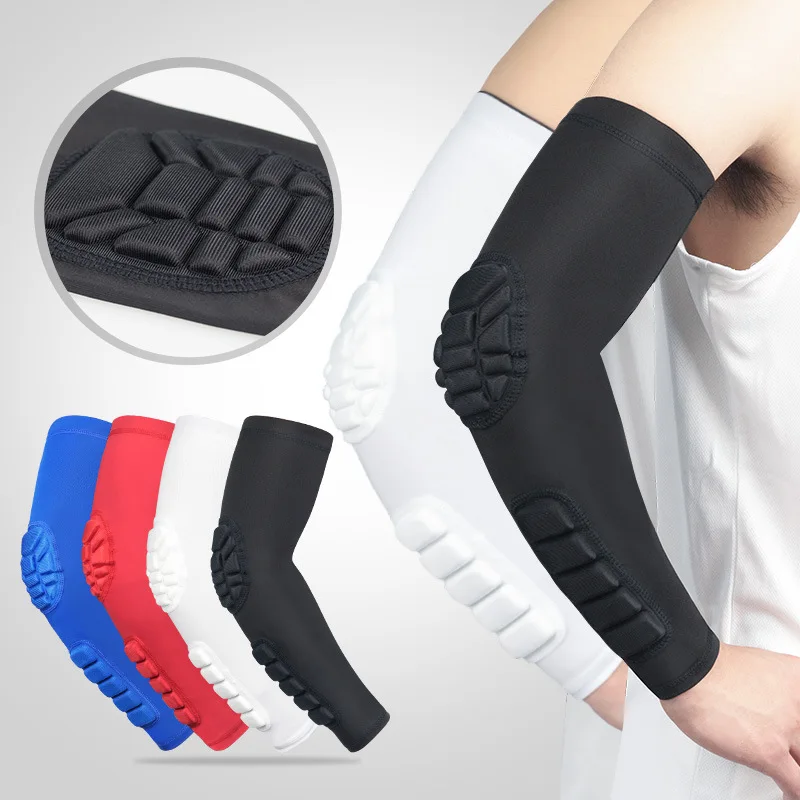 

Sports Elbow Honeycomb Anti-collision Pressure Arm Arm Sleeve Men's and Women's Basketball Cycling Fitness Slide Snow Protection