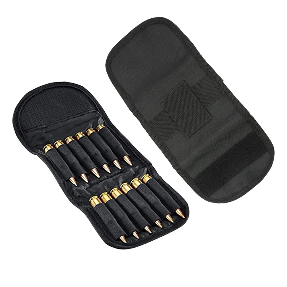 

12 Round Foldable Molle Ammo Pouch Bullet Shell Holder For Hunting Rifle Cartridge Wallet Hunting Accessories Hunting Bag