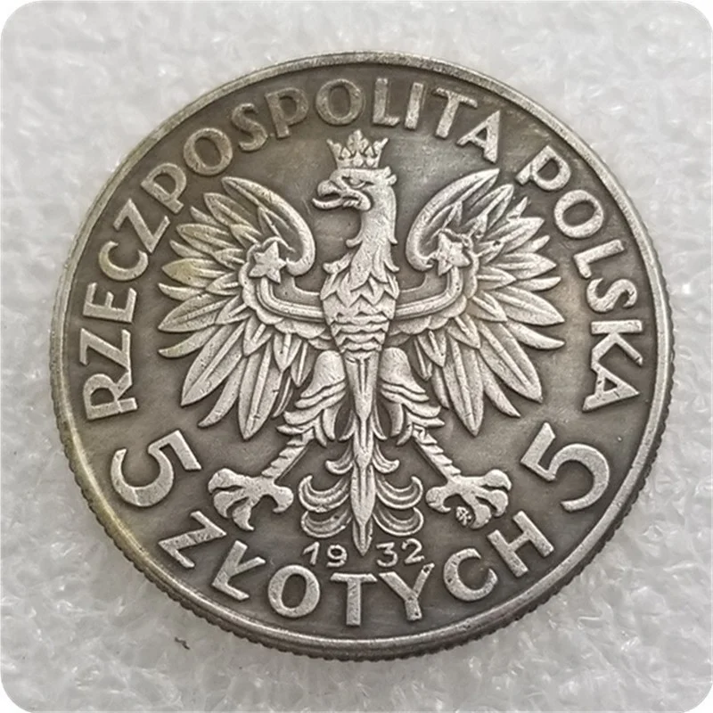 

Poland 1932 Silver Plated Brass Commemorative Collectible Coin Gift Lucky Challenge Coin