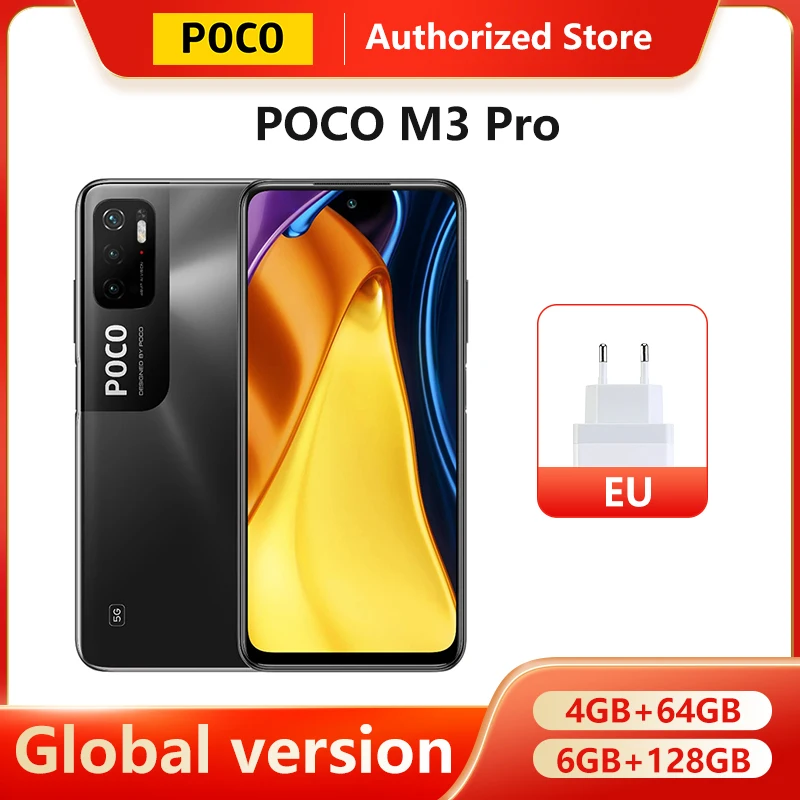 Global Version POCO M3 Pro 5G NFC Smartphone 4GB 64GB / 6GB 128GB 16.5 90Hz FHD DotDisplay 5000mAh 48MP Triple Camera Octa Core
