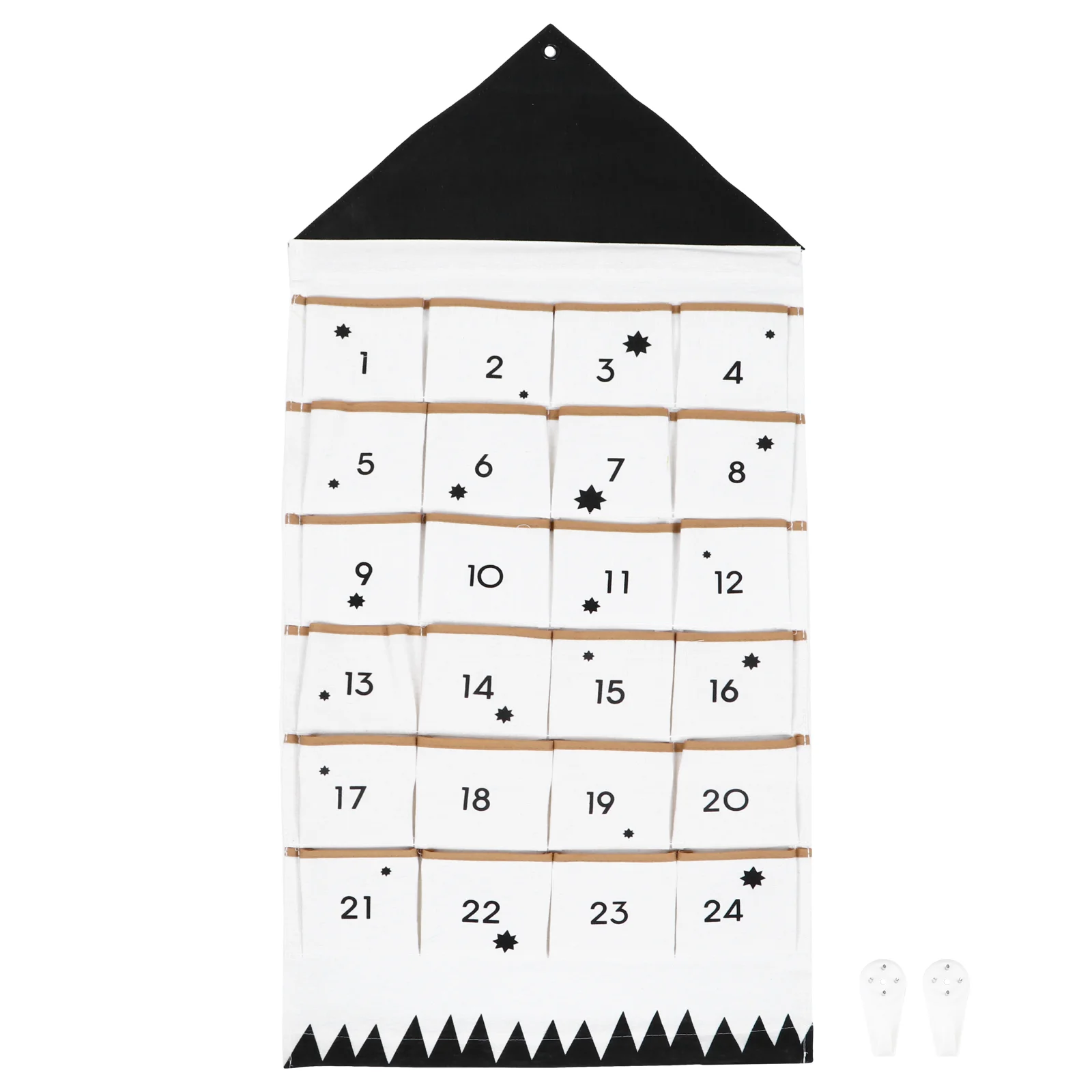 

Calendar Christmas Advent Hangingcountdown Storage Wall Pocketsdecorationorganizer Fabric Pouchdoor Reusable Pocket Sundries