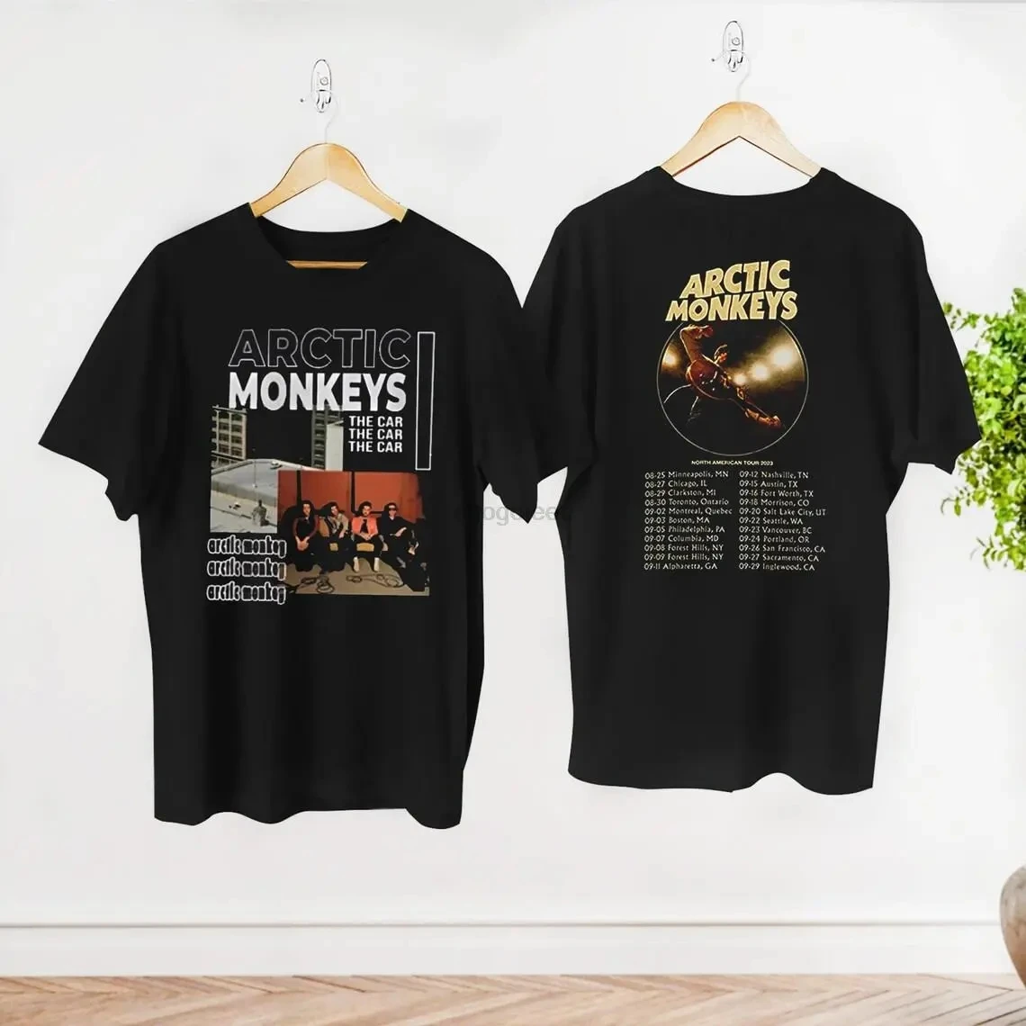 Фото Футболка с принтом Arctic monkey World Tour 2023, мужская рубашка с принтом обезьяны Arctic, концерты Arctic monkey Rock Band, поклонники Arctic monkey Gi №1