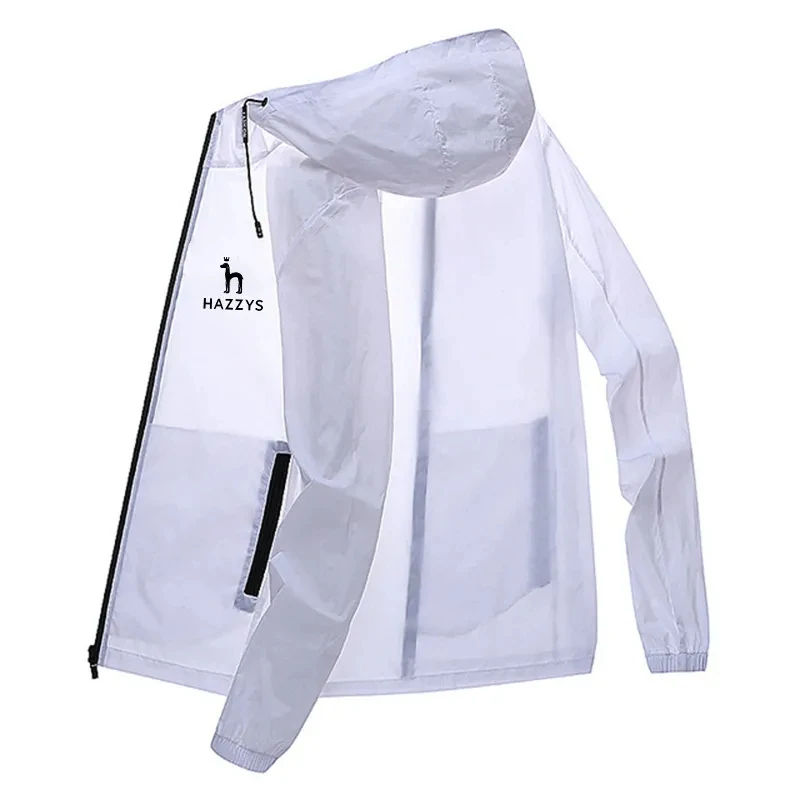 

2023 Summer New Outdoor Sunscreen Clothing Men's and Women's Same Ultra Thin, Cold, Breathable Windbreaker Sunscreen Clothing