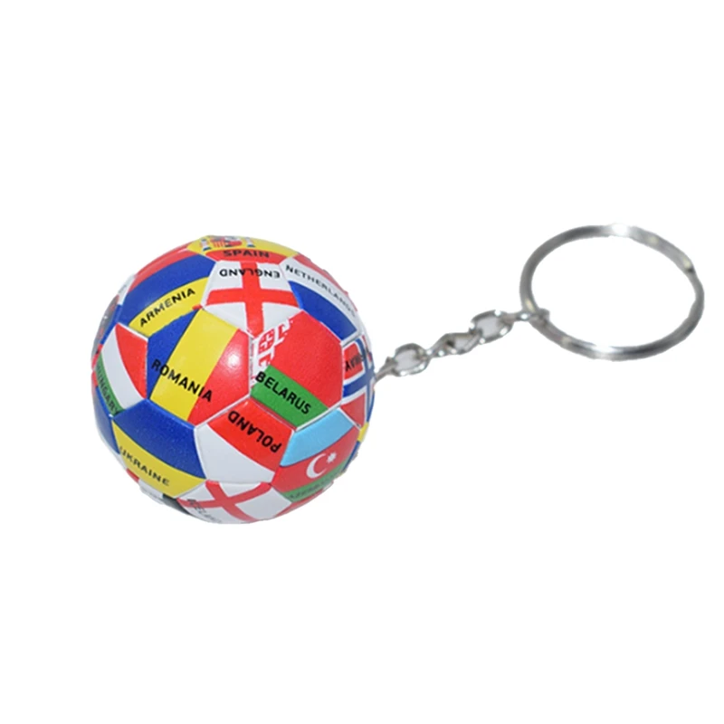 

10Pcs World Flag Football Keychain Country Soccer Club Fans Keyring Car Key Chains Souvenir Bag Pendant Gifts