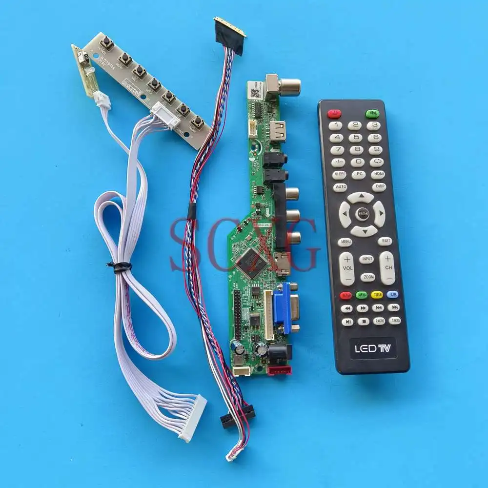 

Для CLAA173UA01A HDMI-совместимый VGA AV USB LVDS 40-контактный ЖК-дисплей 17,3 дюйма аналоговый ТВ-сигнал 1600 900 контроллер плата драйвера