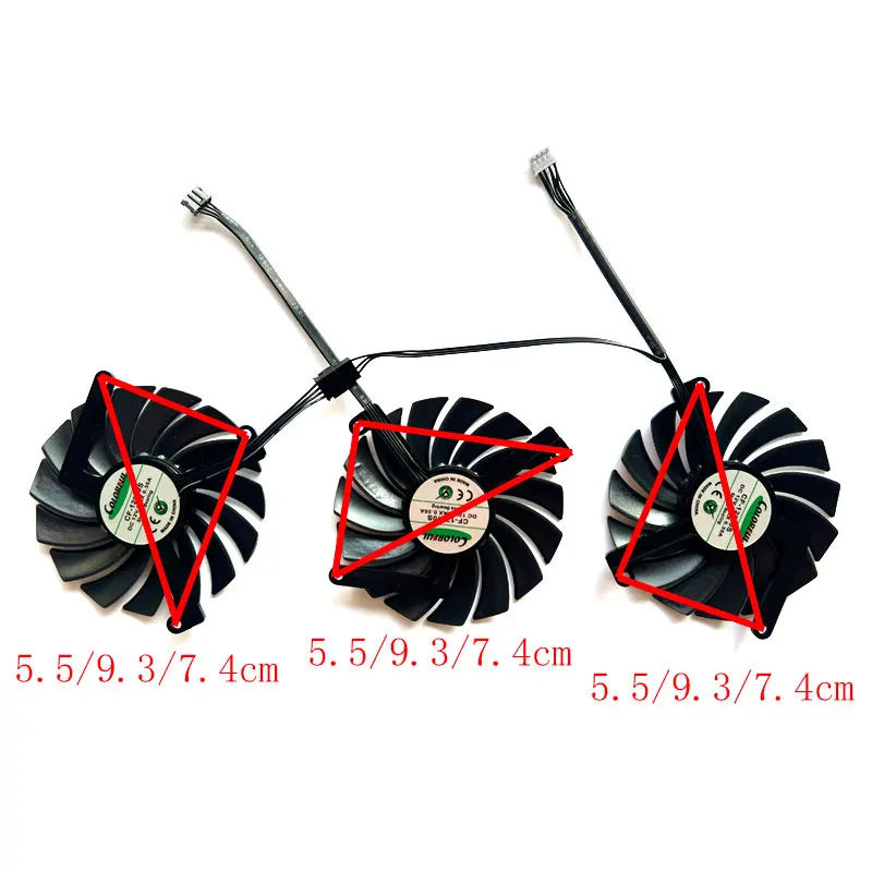 Новинка 85 мм для видеокарты INNO3D GeForce RTX 3070ti 8 Гб X3 OC Black Gold Extreme Edition