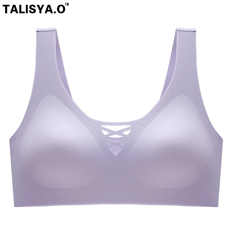 

TALISYA.O Seamless Sports Push Up Bra Underwear For Woman Sleeping Bralette With Shock-Proof Pad Lingerie Dropshipping New 2022