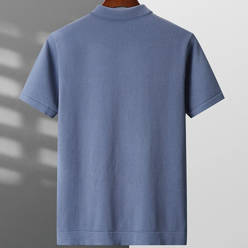 Летняя вязаная модная мужская футболка с винтажным рисунком в стиле пэчворк