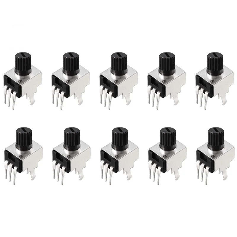 

20PCS RV09 Potentiometer Vertical Potentiometer 1K/2K/5K/10K/50K/100K 0932 Adjustable Resistance DIY Potentiometer Switch