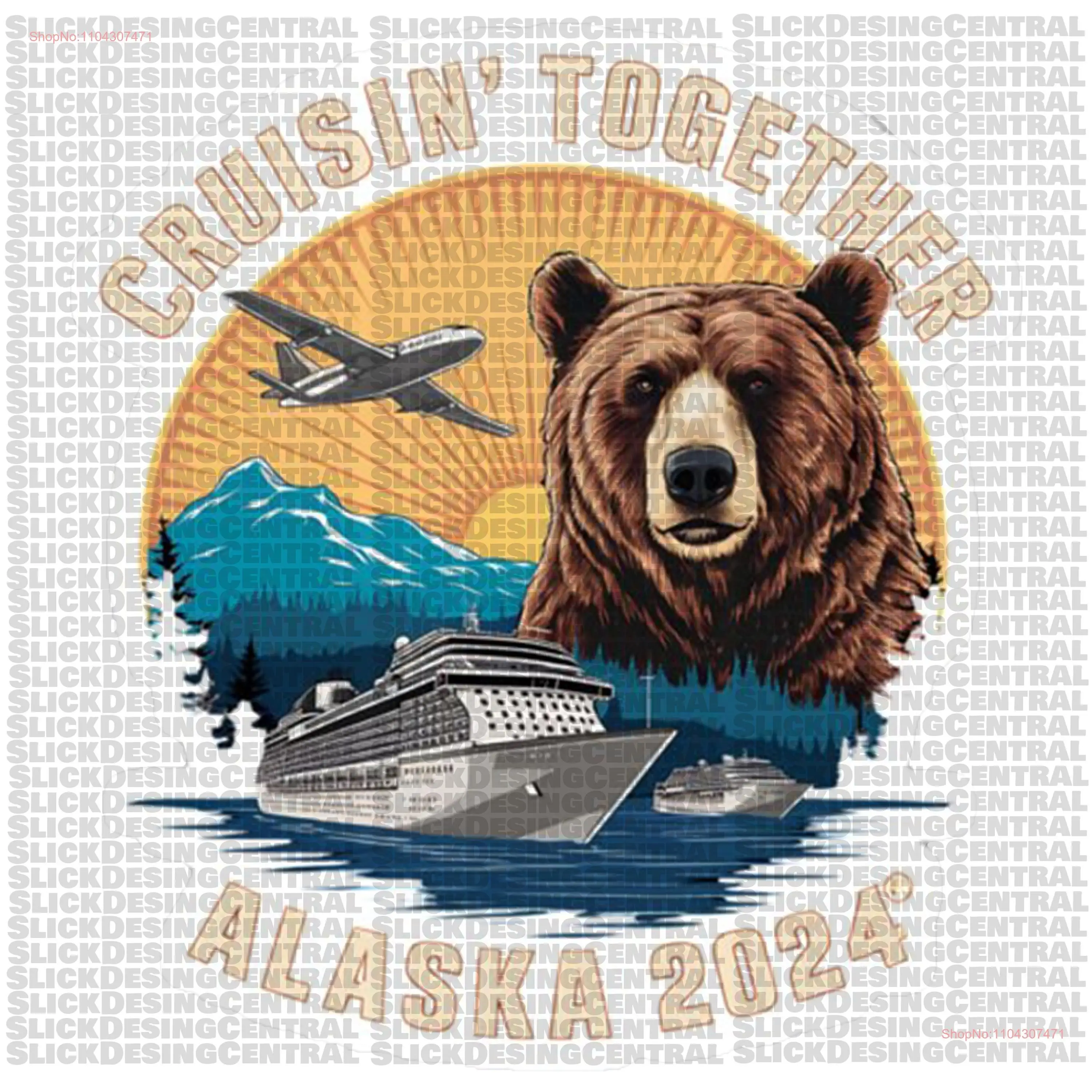 Alaska Cruise 2024 SVG PNG дизайн семейной поездки футболка для отпуска подходящая друзей