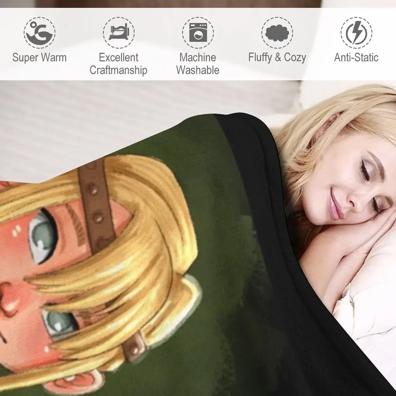 Фото Одеяло Astrid HTTYD Плюшевые одеяла для кемпинга №4