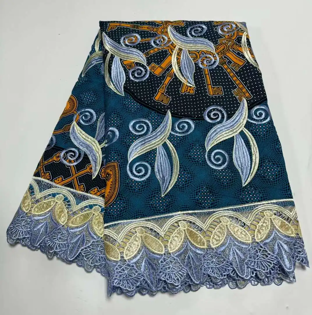 Новинка 2024 высокое качество Австрия изысканная вышитая хлопчатобумажная ткань