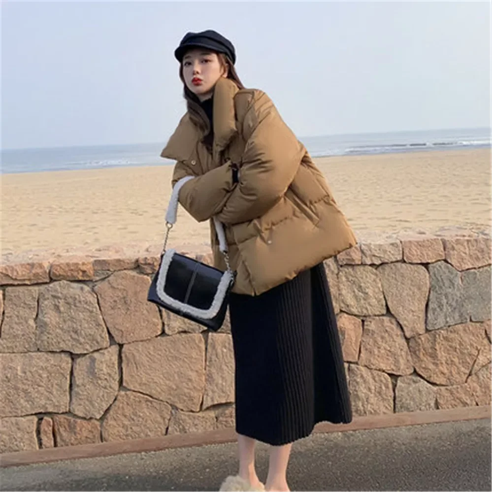 New2022 New Autumn Winter Jackets Loose Women's Parkas Casual Outwear Female Coats Thick Warm Parka High Quality Down Padded
