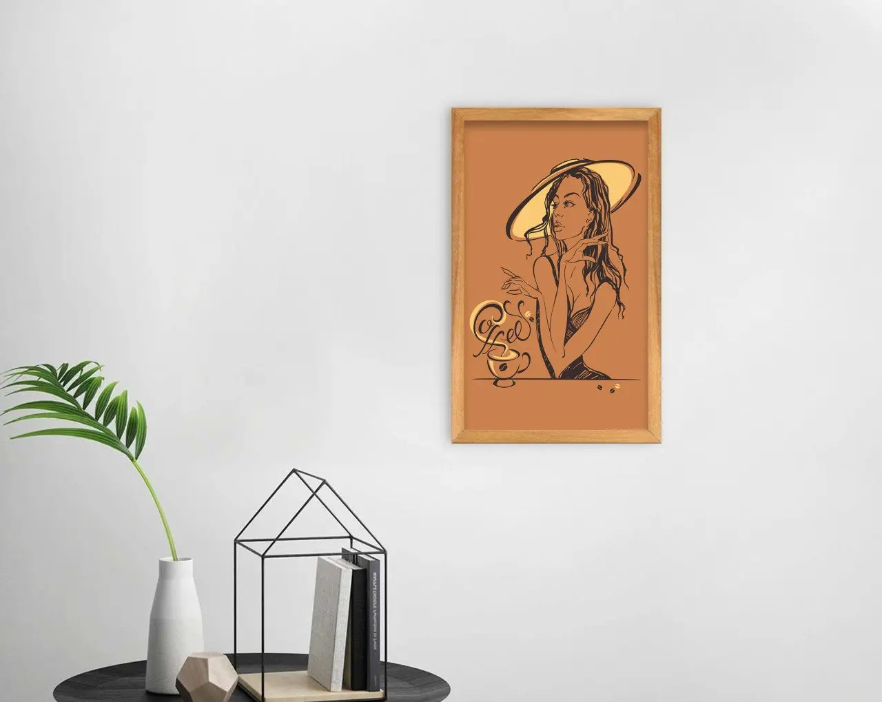 

BK Home Coffee Design Decorative Retro Wood Tablo-11