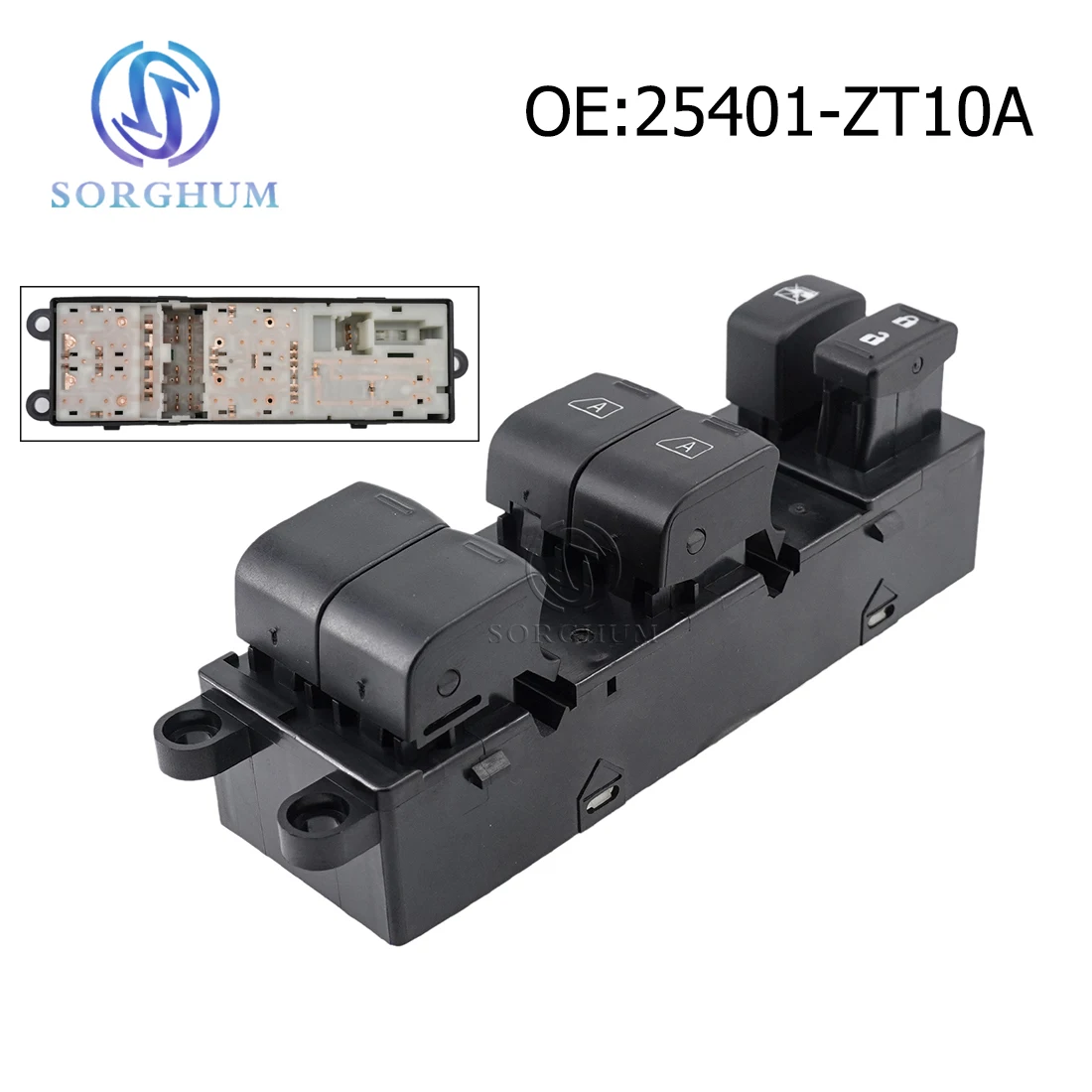 

Sorghum Auto Power Master Window Switch Button For Nissan Titan Armada 2004 2005 2006 2007 2008 - 2012 25401-ZT10A 25401 ZT10A