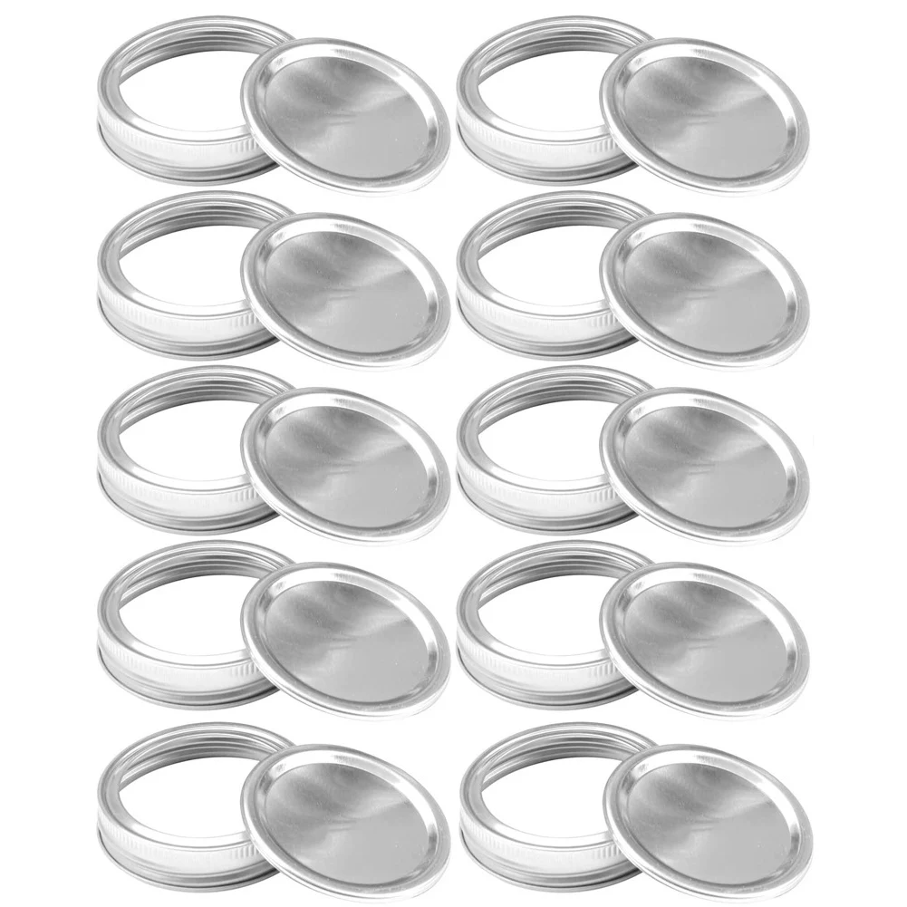 

Home Glass Tinplate Parts Storage Canning Leak Proof Universal Replacement Lids Mason Kitchen Caps Sealing Bottles Jar Solid