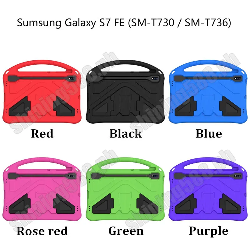 Детский ударопрочный чехол-подставка из ЭВА для Samsung Galaxy Tab S7 FE S8 Plus SM-X800 A8 X200 A 8 0 2019