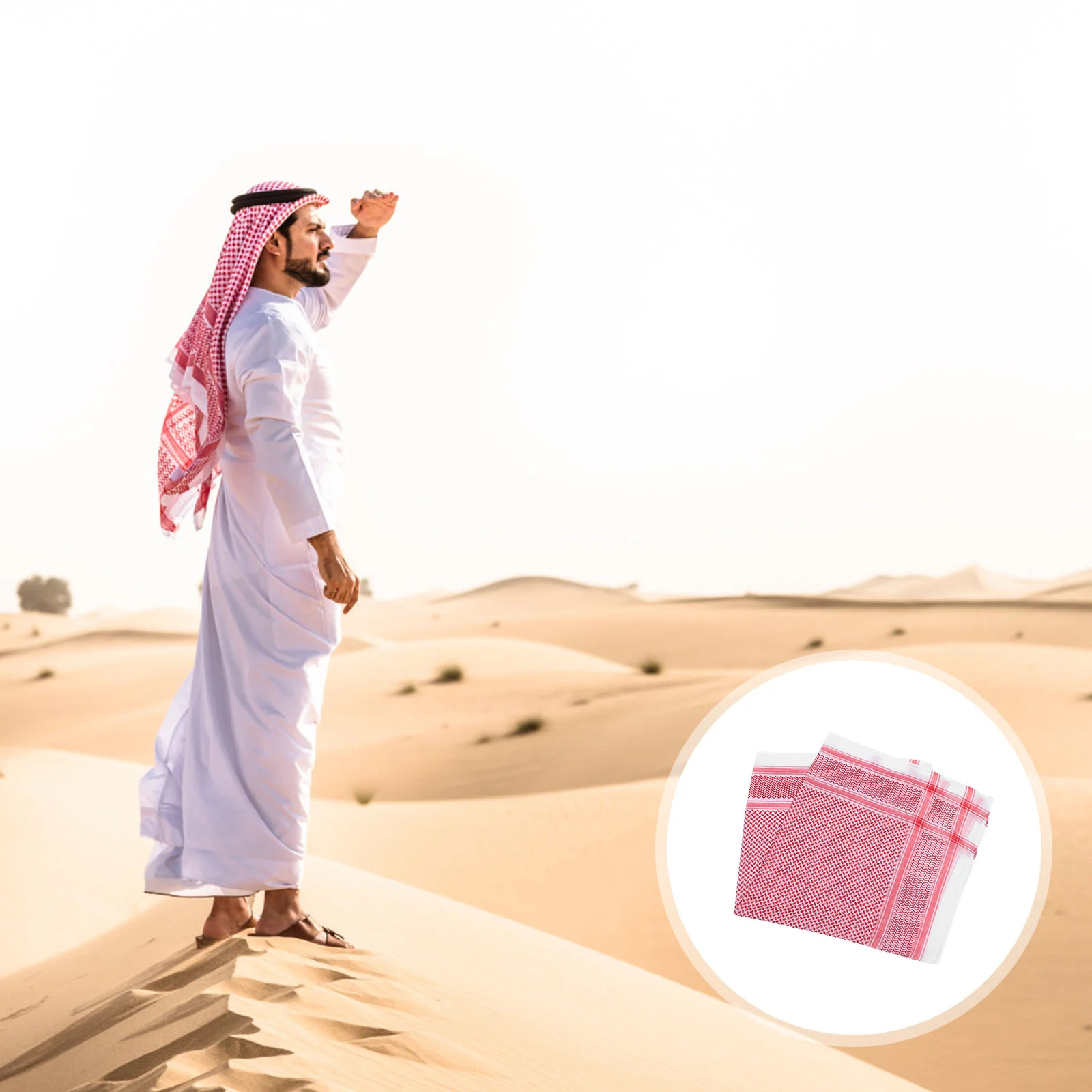 

Men Arab Scarf Shemagh Muslim Hijab Arabian Headscarf Head Turban Scraf Wrap Dubai Kerchief Headband Style Costume Keffiyeh