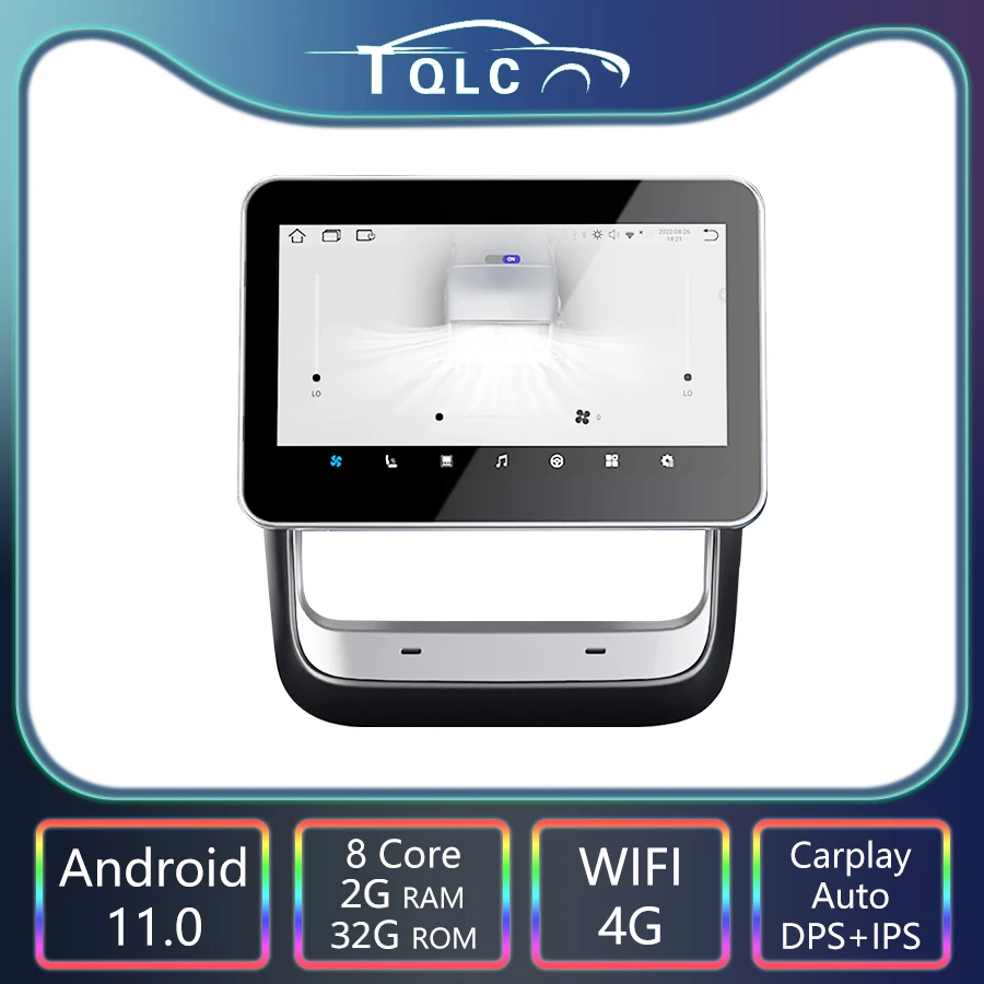 

8 Inch Car Rear Seat Display Multimedia For Tesla Model 3 Model Y IPS Screen Auto Rear Entertainment Display Android Monitor