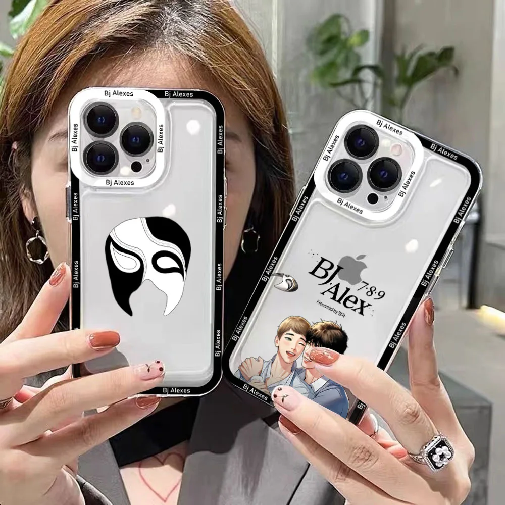 Прозрачный чехол Koreans Comics B-Bj для Samsung A73 A72 A71 A55 A52 A51 A50 A35 A33 A32 A31 A30 A24 A23 A22 A13 A12 A05 5G Cover