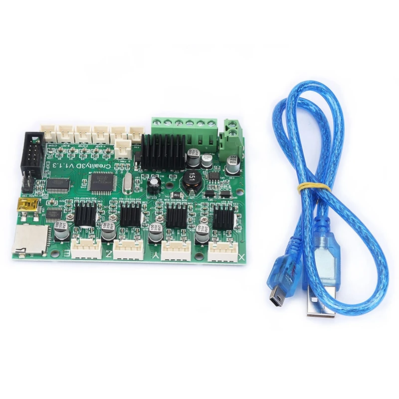 

Аксессуары для материнской платы 3D-принтера, для планшетов компьютера, MEGA1284P, плата управления материнской платой, Зеленые комплекты для Creality Ender-3 Printer