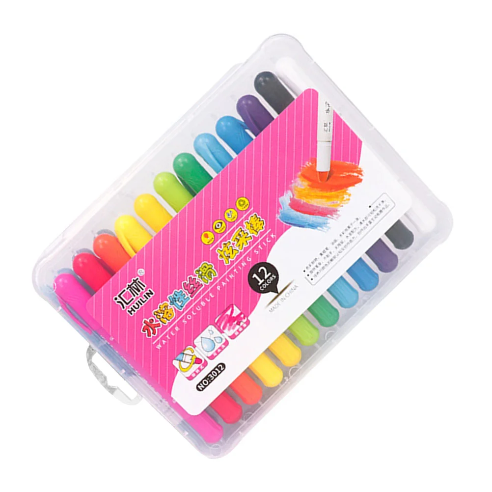 

Crayons Washable Painting Markers Non Toddlers Sticks Rotating Tools Twistable Big Triangle