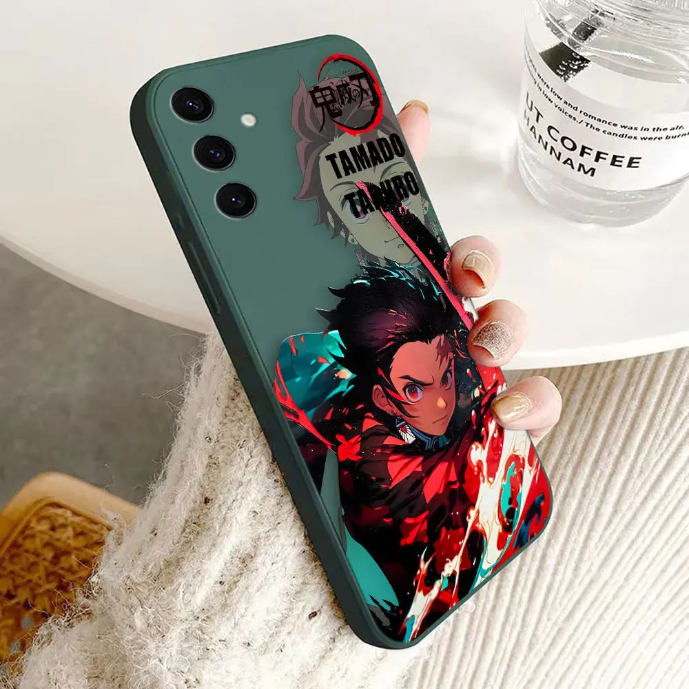 Чехол для телефона Anime Demon S-Slayer Tanjiro ДЛЯ Samsung Galaxy M80 M60 M53 M42 M33 M22 M12 M11 M10 M02 F02 A12 A11 A10 A7 A06