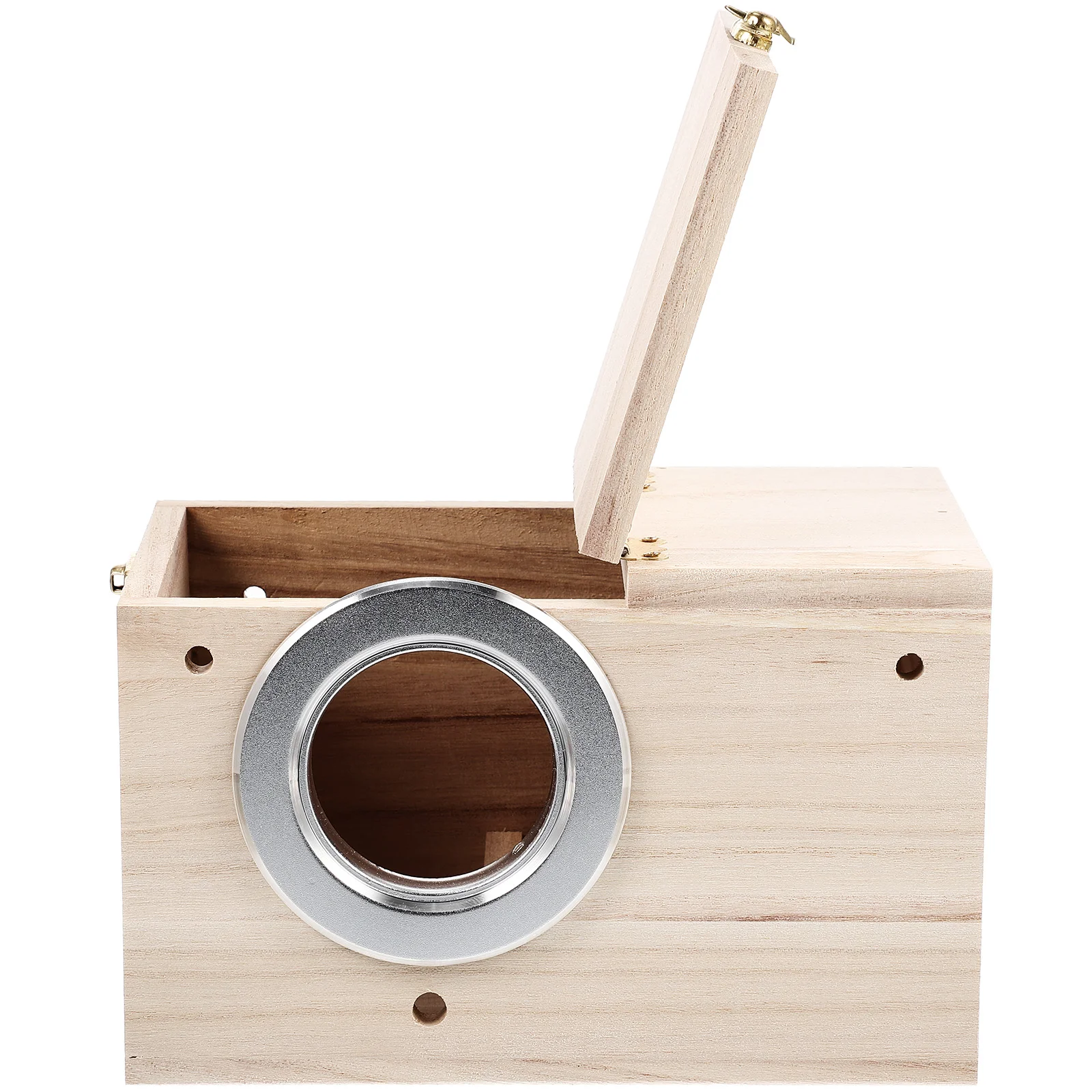 

Bird Box Nestingwooden Parakeet House Breeding Birdhouse Parrot Outdoor Wood Cockatiel Cage Unfinished Budgie Birds Accessories