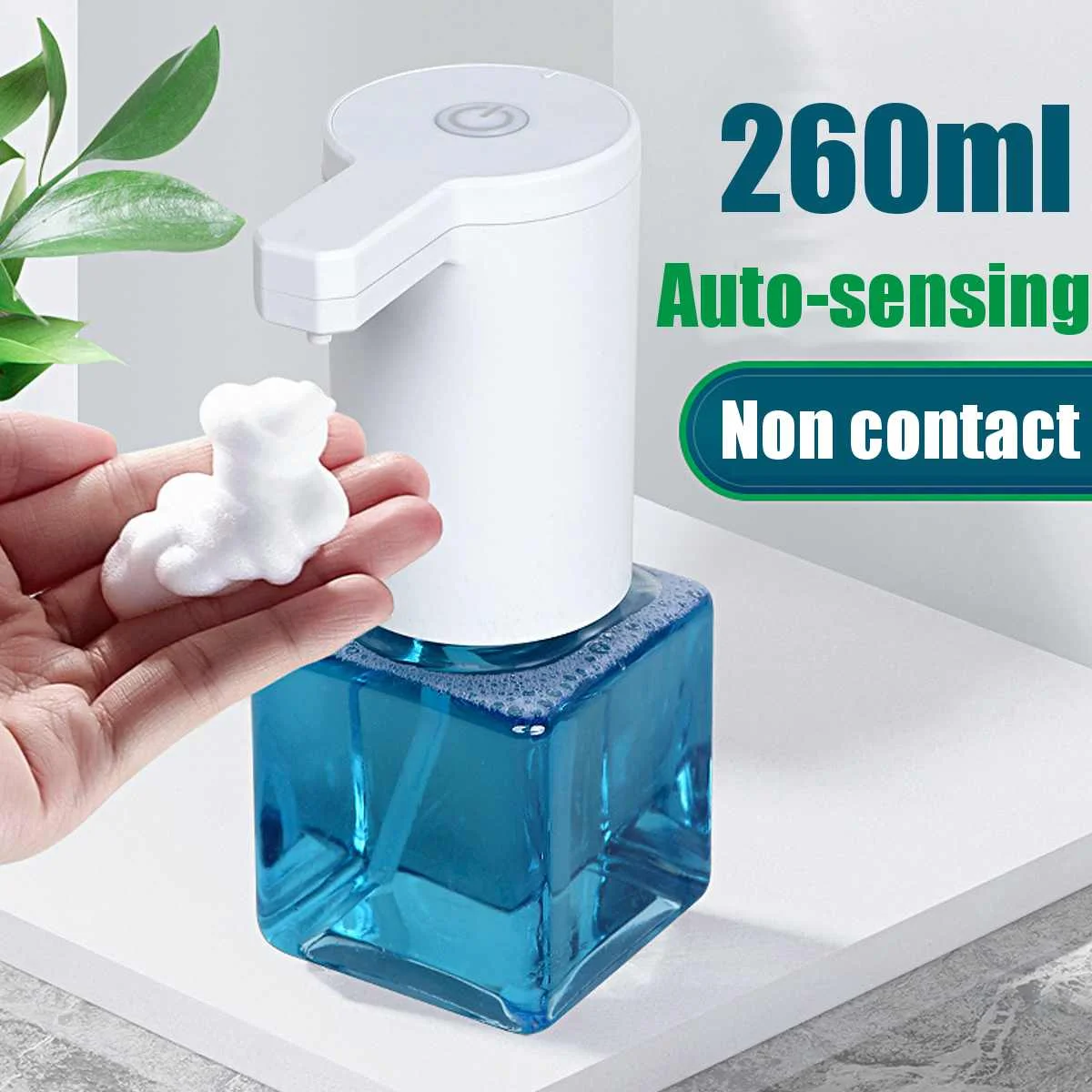 

Mini Automatic Foam Soap Dispenser USB Smart Portable Liquid Soap Dispenser Hand Sanitizer Bottle Dispenser for Bathroom