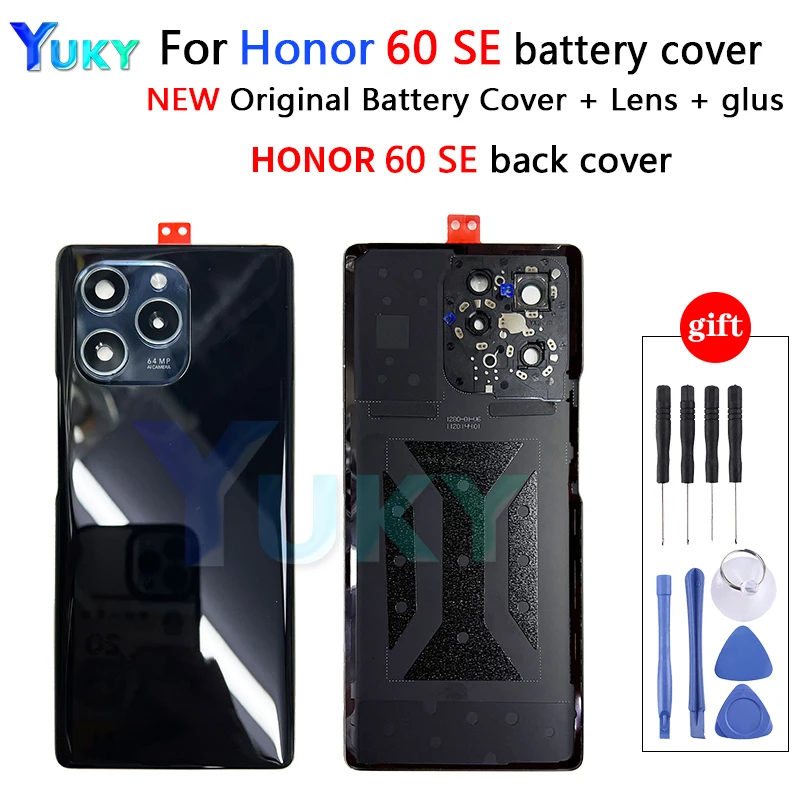 

Back Glass For Huawei Honor 60 SE Battery Cover Rear Panel Door Housing Case + Glue Honor 60 se Battery Cover Honor60SE Housing