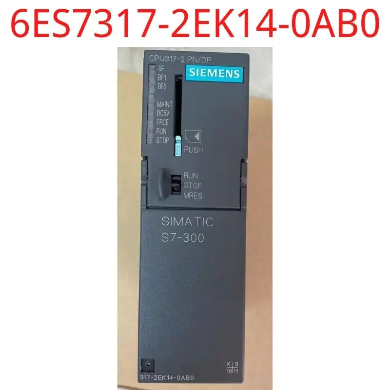 

used Siemens test ok real 6ES7317-2EK14-0AB0 SIMATIC S7-300 CPU 317-2 PN/DP, Central processing unit with 1 MB work memory, 1st