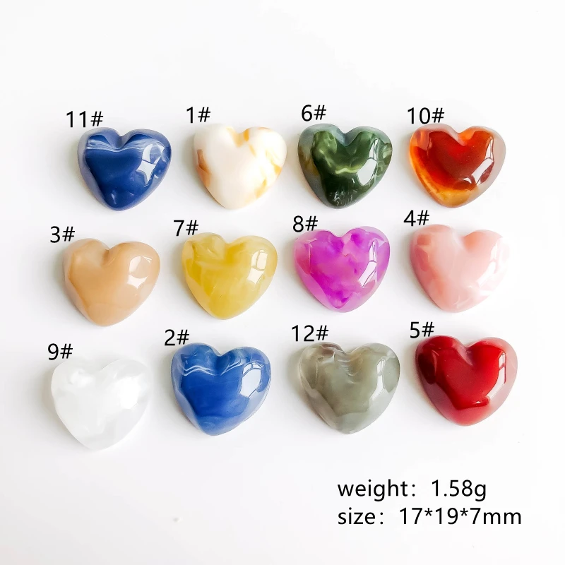 10 шт. пластиковые подвески в виде сердца | Украшения и аксессуары