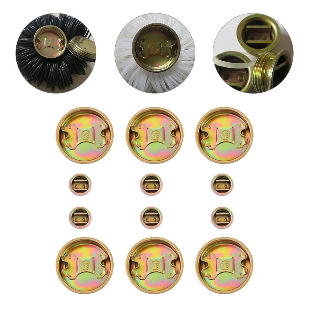 

12 Pcs Oil Barrel Iron Cover Seal Water Drum Plug Gallon Galvanized Lids Bung Caps