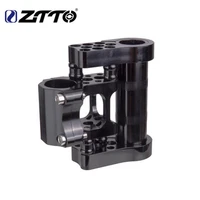 ztto ultralight high strength 7075 aluminum alloy cnc 25 4mm adjustable folding bike double stem fitting for folding bicycle
