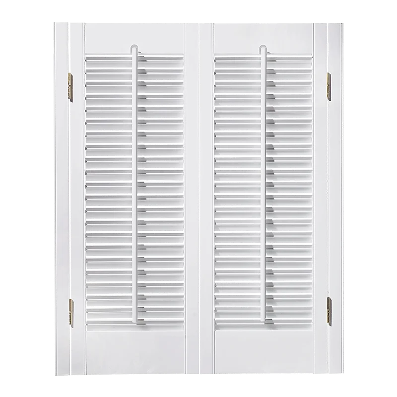 Customized Made Classical Decor Home plantation Windows Blinds Wooden Louver Window Shutters Louver Door