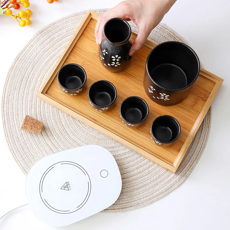 Горшок для сакэ в японском стиле керамический набор белого вина домашний горячий