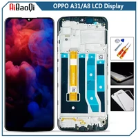 original for oppo a31 2020 cph2015 lcd display screen touch digitizer assembly for 6 5 inch oppo a8 2019 pdbm00 with frame