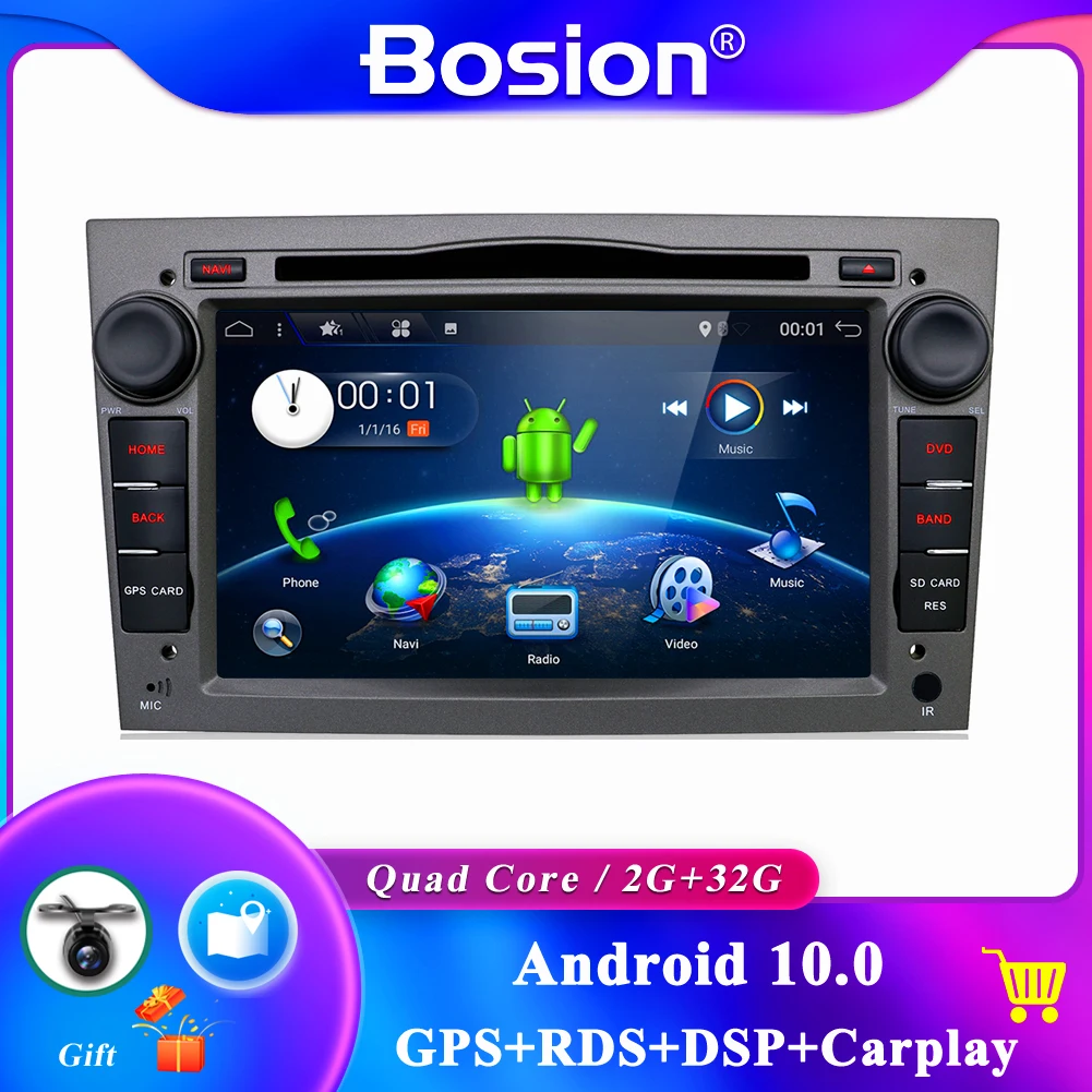 

Автомагнитола 2 Din для Astra Meriva Vectra Antara Zafira Corsa Vauxhall, мультимедийный DVD-плеер 7 дюймов, с GPS, Wi-Fi, для Carplay, Android 10
