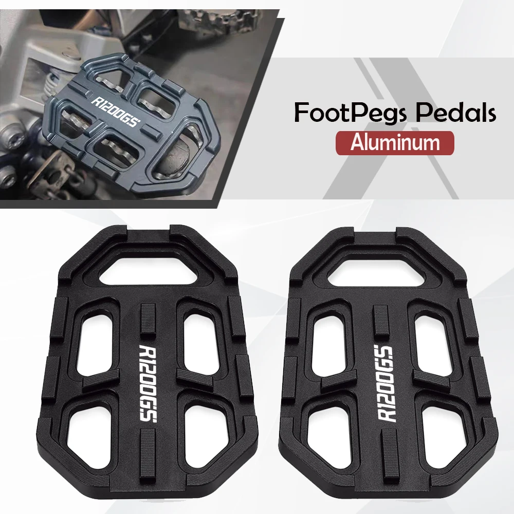 

For BMW R1200GS R1200 R 1200 GS 2013 2014 2015 2016 2017 2018 Motorcycle Accessories Billet Wide Foot Pegs Pedals Rest Footpegs