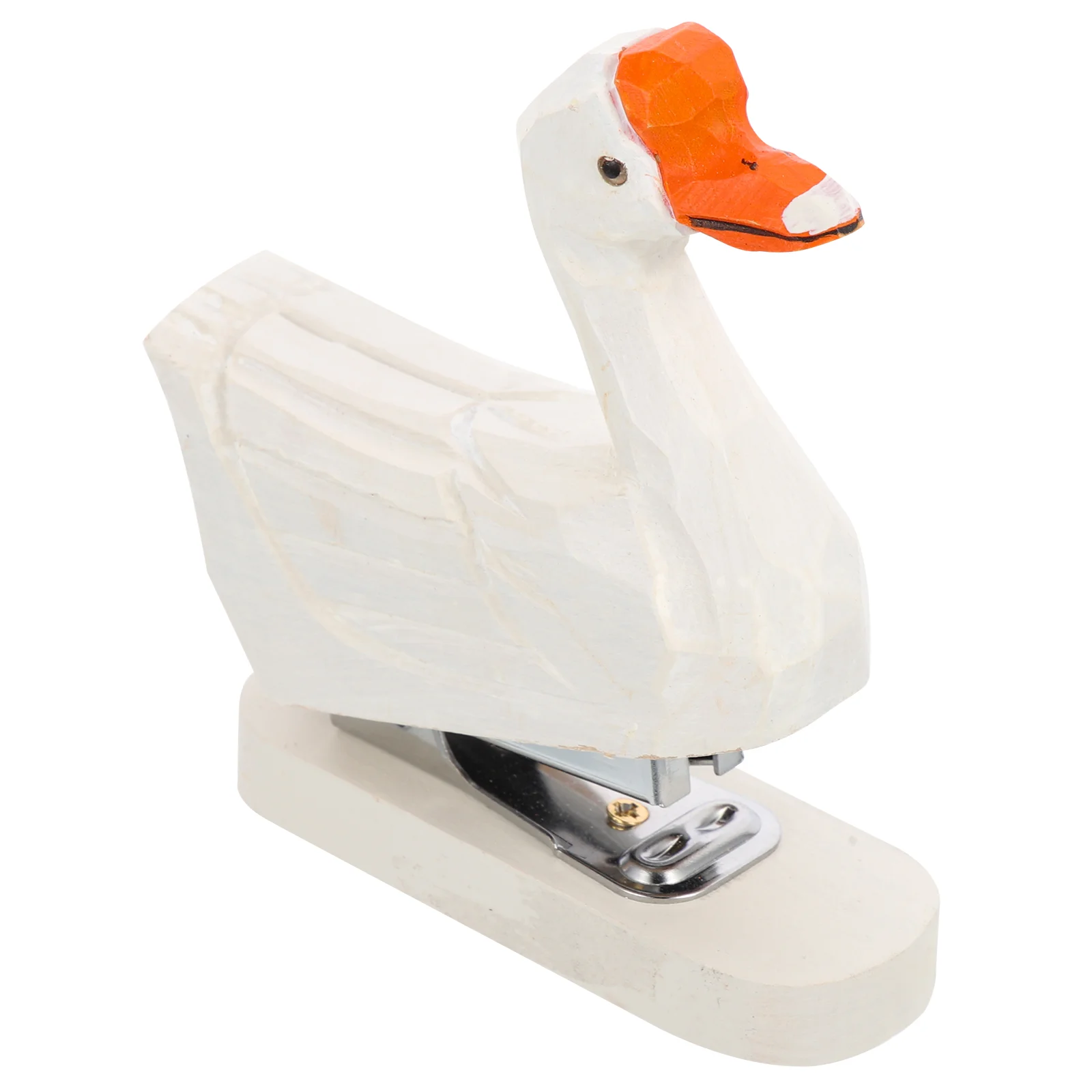 

Stapler Binder Paper File Goose Office Machine Stapling Manual Clips Plier Organizer Figurine Binding Miniatrue Tabletop Tiny