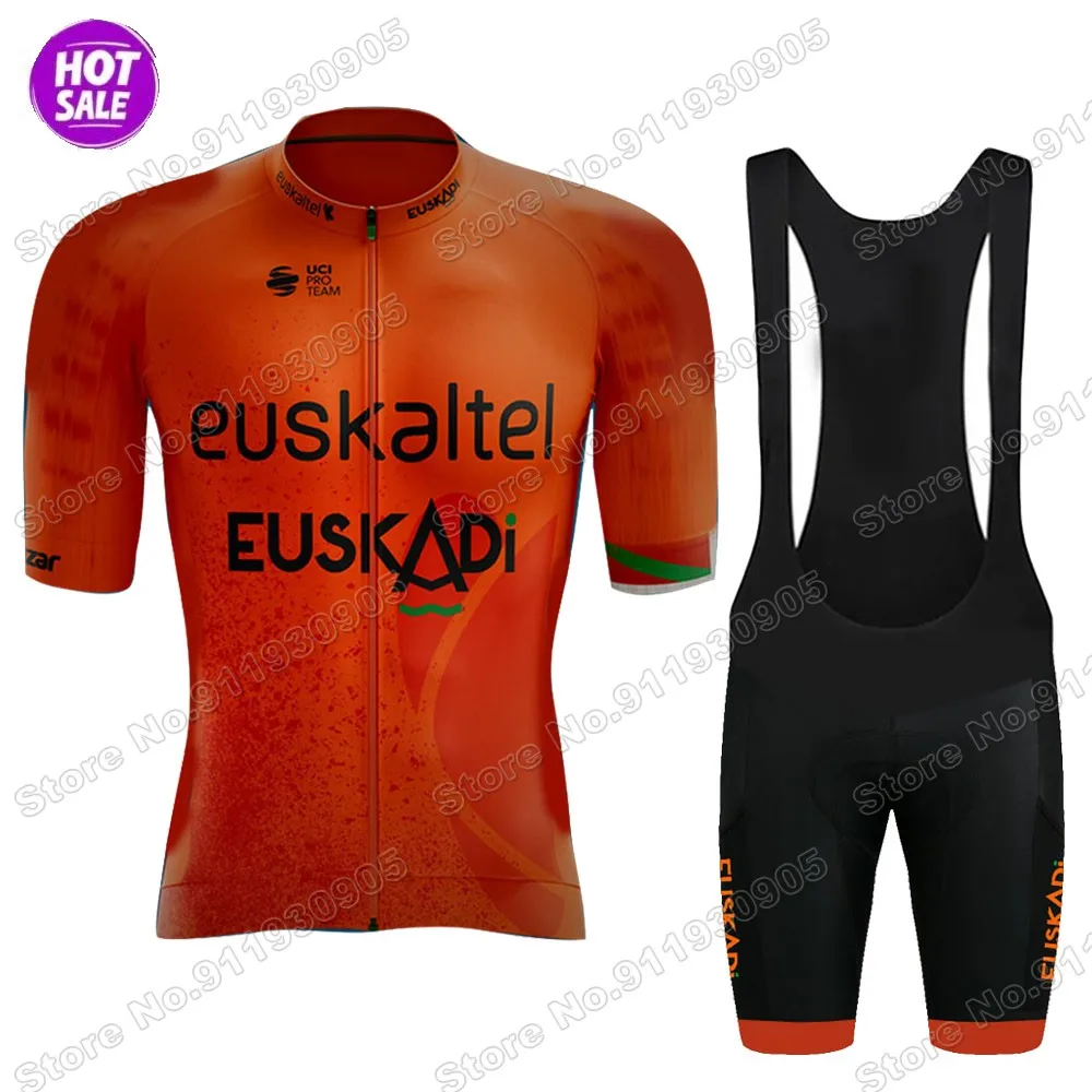 

Новинка, мужской костюм для профессиональной команды Euskaltel DBA Euskadi 2021, велосипедная футболка с коротким рукавом, спортивная одежда для шоссе...
