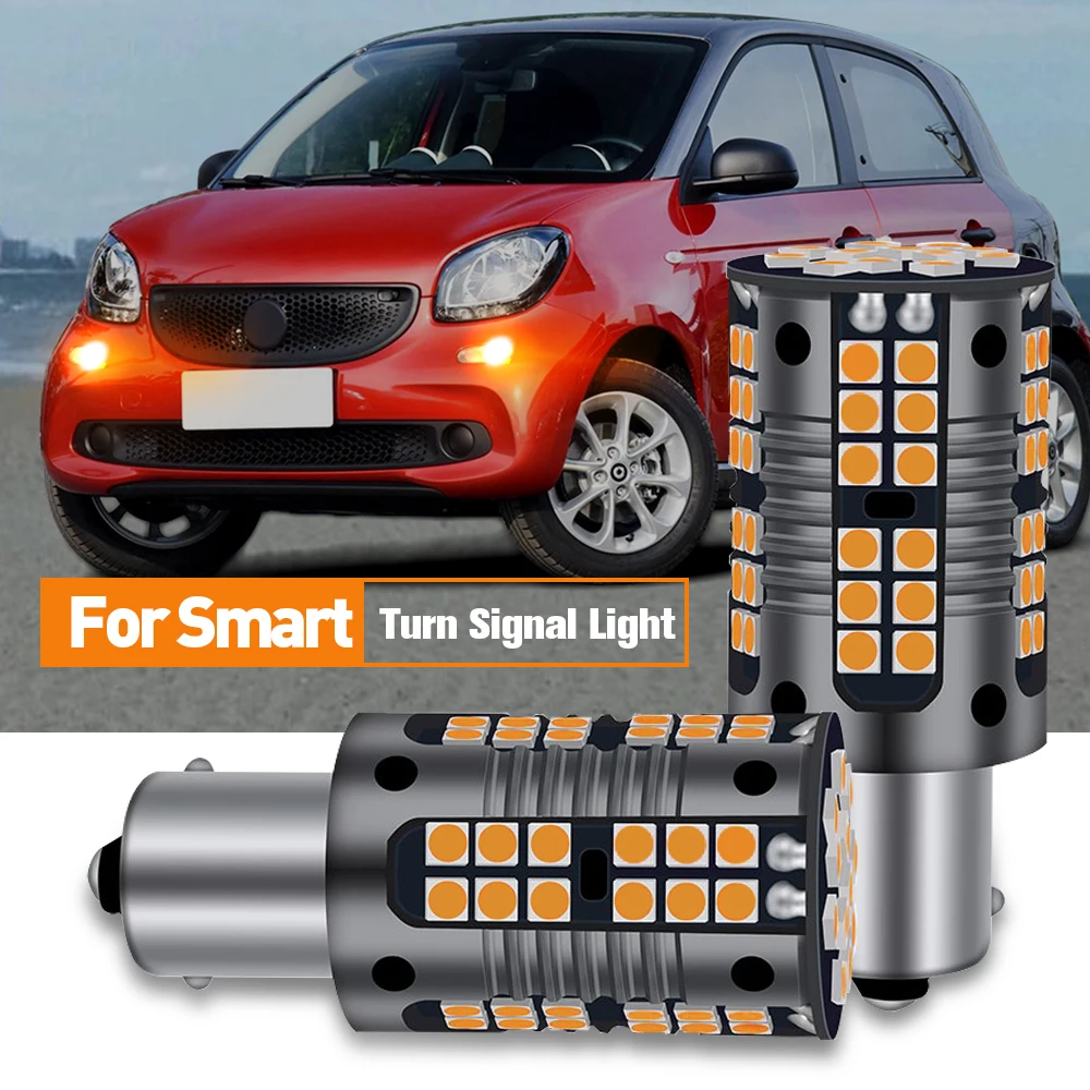 

2pcs LED Turn Signal Light Blub Lamp PY21W 7507 BAU15S Canbus For Smart Fortwo MK2 451 MK3 453 Forfour 453 Roadster 452