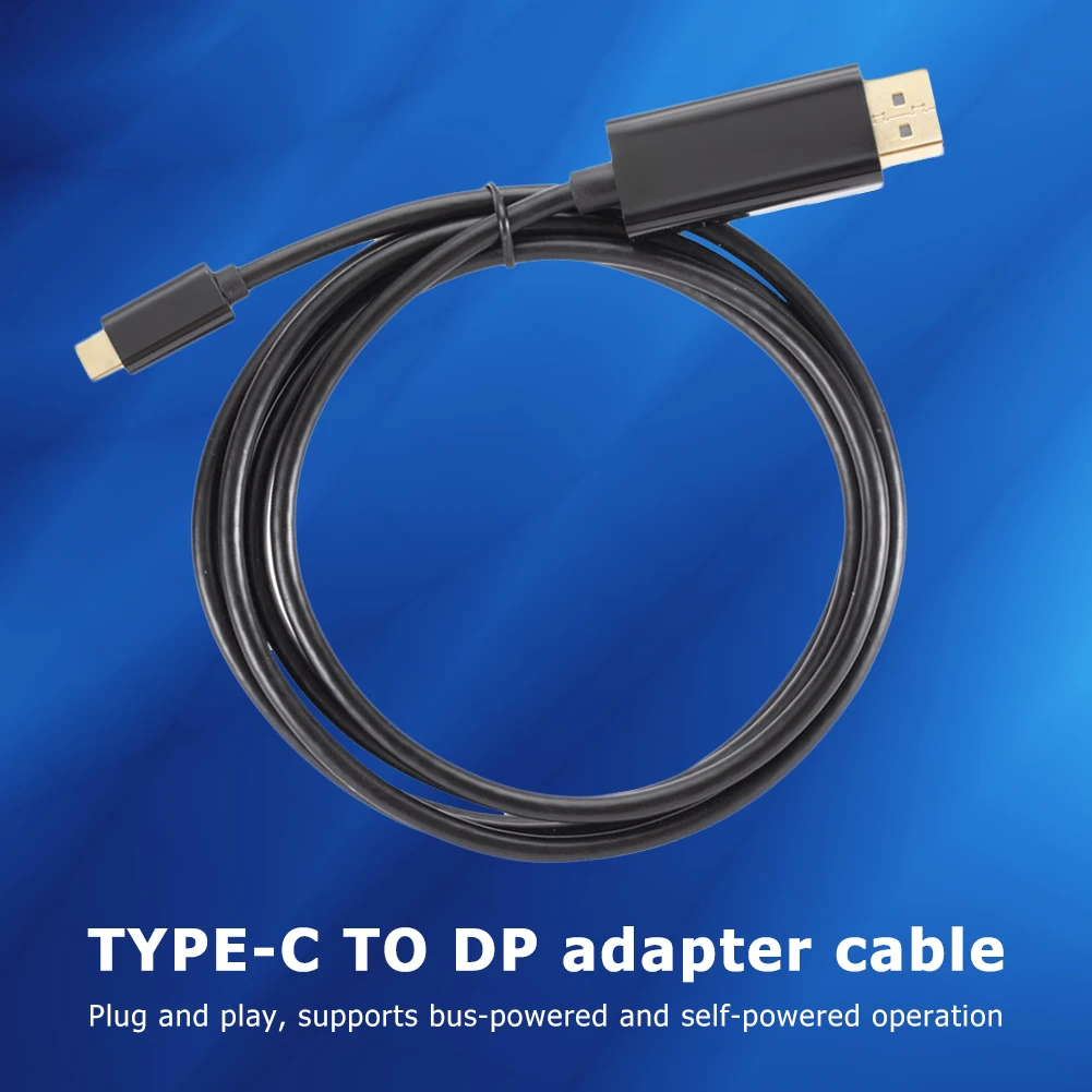 

Адаптер для ноутбука 4K Type C на DP для MacBook/Dell, кабель для порта дисплея типа C, адаптер для порта дисплея для HD компьютера, телевизора