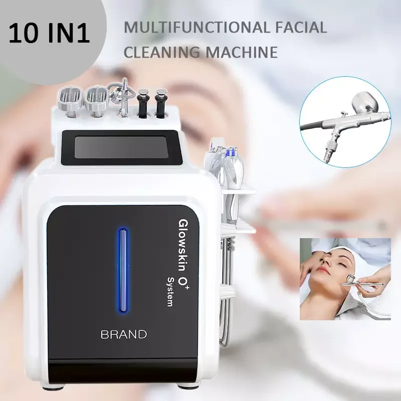 

10 In 1 Hydro Dermabrasion Machine Skin Scrubber Peel BIO Deep Cleansing Water Jet Hydro Diamond RF Facial Lifting For Salon Use