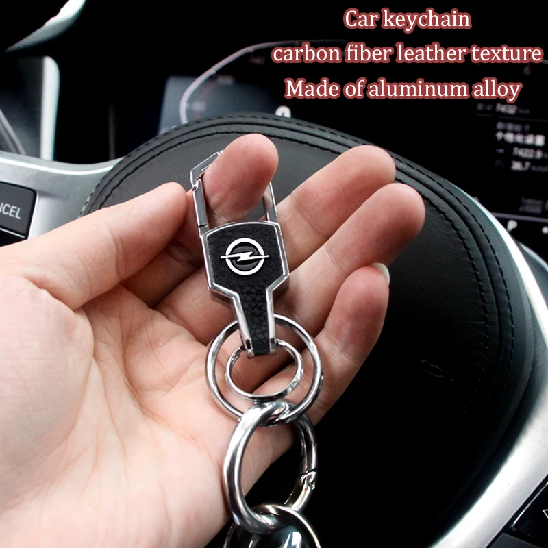 

Fashion Car Keychain Metal Leather Styling Auto Logo Key Ring For Opel Astra J Zafira B Corsa D Insigni Car Interior Accessories